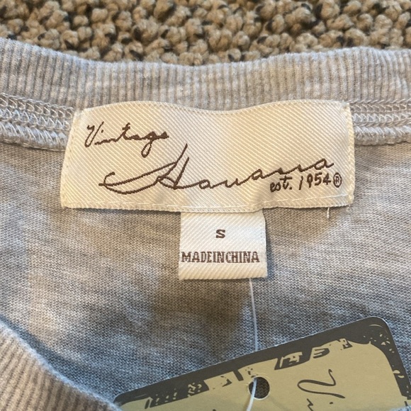 NWT Vintage Havana Gray Patched Shirt Size Small - Picture 4 of 6